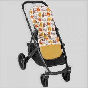 Colchoneta silla estrecha Cats mostaza